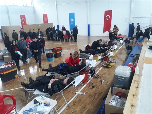 Depremzedelerimize Yönelik Kan Bağışı Kampanyası Gerçekleştirildi.